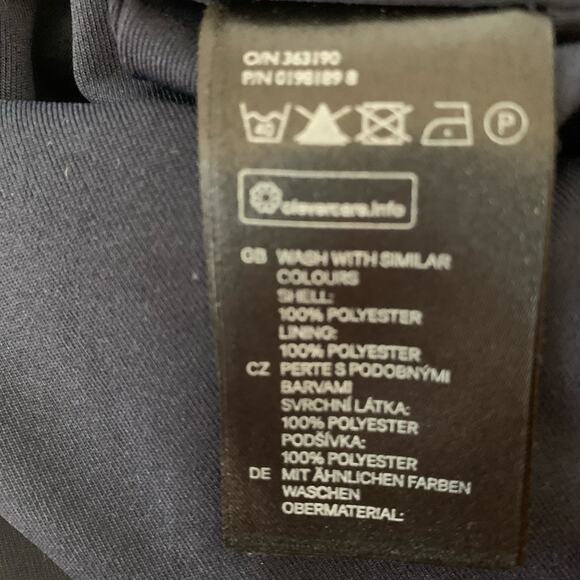 H&M Black Sleeveless Pleated Mini Dress Size 6 - Picture 7 of 8